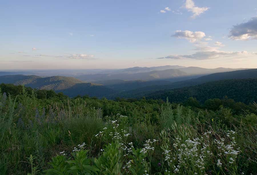 A stunning view of the Smoky Mountains.